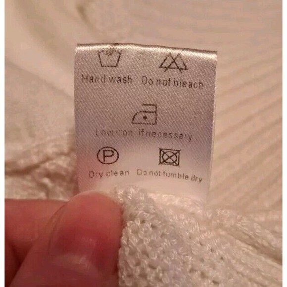 Duffield Lane 'Campbell' Knit Cashmere Blend Cardigan In Ivory Size Small - Picture 11 of 11